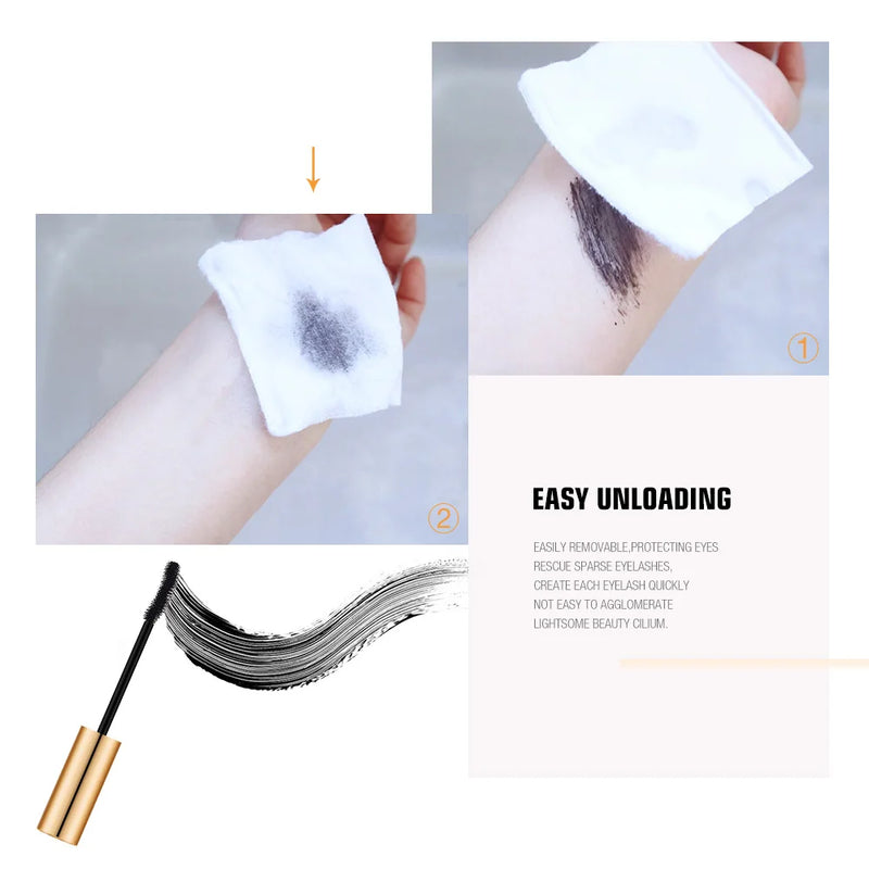 O.TWO.O 3D Fiber Lashes Thick Lengthening Mascara Long Black Lash Eyelash Extension Eye Lashes Brush Makeup Pro Eye-Cosmetics