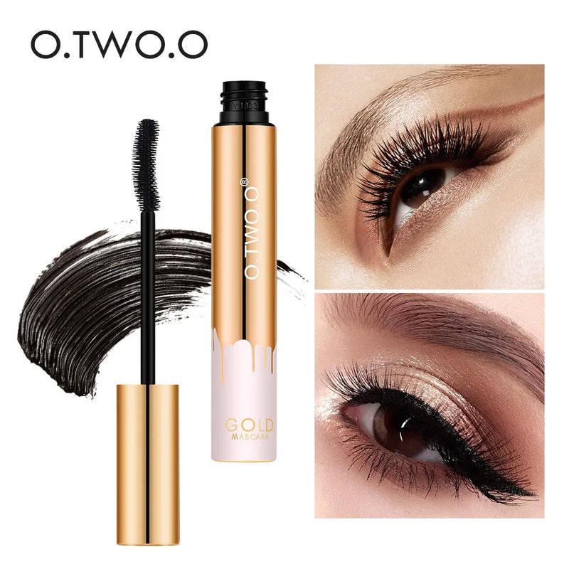 O.TWO.O 3D Fiber Lashes Thick Lengthening Mascara Long Black Lash Eyelash Extension Eye Lashes Brush Makeup Pro Eye-Cosmetics